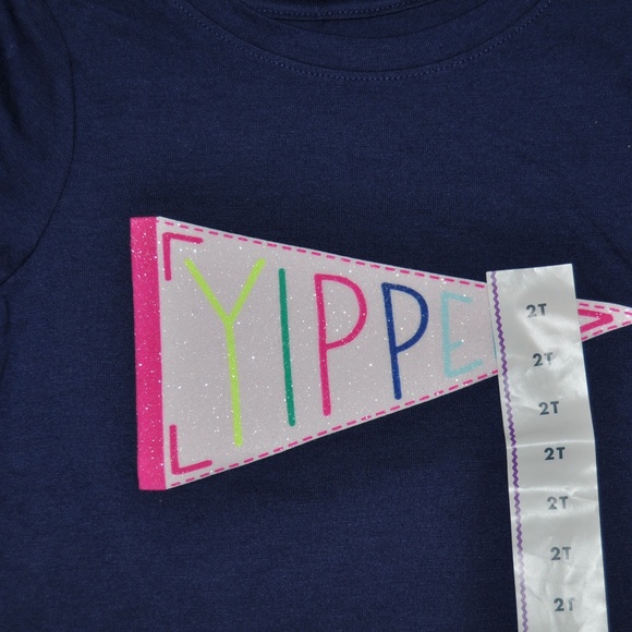 New CAT & JACK Nightfall Glitter Graphic Tee - Picture 2 of 4